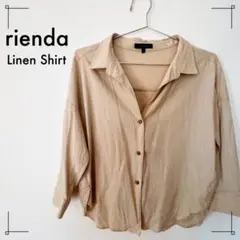 rienda　リネンシャツ