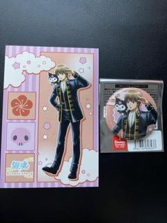沖田総悟　缶バッジ　等身　銀魂　サンリオキャラクターズ 特典付き