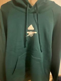 adidas アーセナル フード付きパーカー ダークグリーン