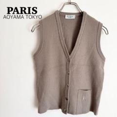 PARIS ウール100% ゴルフウェア　ニット　ベスト