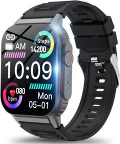 ✨スマートウォッチ ⭐2.01インチ大画面 通話機能 音声アシスタント