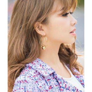 eimy istoire♡ゴールドボールフープピアス♡