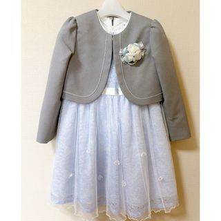 美品　120 ELLE ワンピース　サックス　フォーマル　入学式　発表会　七五三