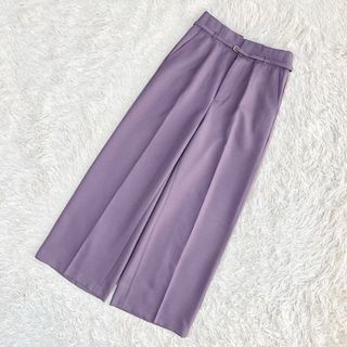 ユナイテッドアローズ　ワイドパンツ　レディース　パープル　34