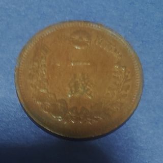 竜一銭銅貨　明治六年(角ウロコ) 大日本 1sen