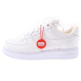 LOUIS VUITTON ルイヴィトン ×NIKE AIR FORCE 1 LOW BY VIRGIL ABLOH ナイキ エアフォース1 ヴァージル アブロー ローカットスニーカー ホワイト US8/26cm