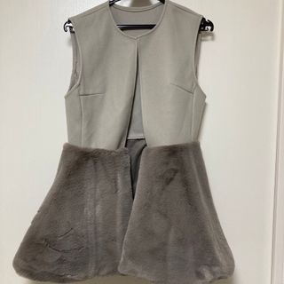 美品 ペプラムベスト 春ベスト