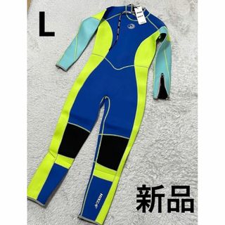 新品!! Hisea ウエットスーツ　レディース　Lサイズ　フルスーツ　5mm