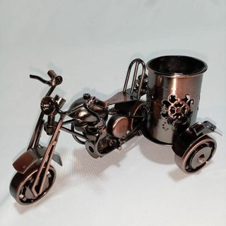 【新品・未使用】手づくり ヴィンテージ モーターサイクル モデル ペンホルダー