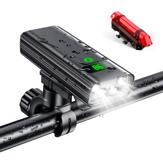 大容量★5600mAh 自転車ライト LED ヘッドライト 防水 USB充電