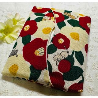 ハンドメイド ポケットティッシュケース　猫シリーズ