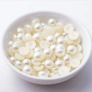 半パール 8mm デコパーツ パール ハーフパール 100個 ネイル P63