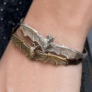 コウモリ ヘア ブレスレット シルバー レトロ 個性的 レディース メンズ 