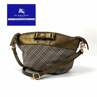 【美品】バーバリー ブルーレーベル ショルダーバッグ ノバチェック 日本製