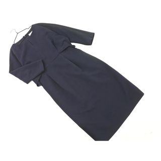 green label relaxing グリーンレーベルリラクシング ユナイテッドアローズ ワンピース size36/紺 ■◇ レディース